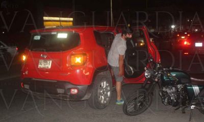 Derrapan en la avenida 20 de Noviembre de Poza Rica     